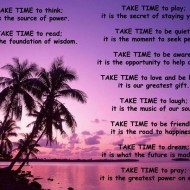 11 Things to TAKE TIME to Do