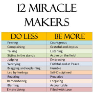 12 Miracle Makers – Do Less & Be More