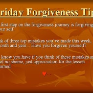 The #1 Toughest Person to Forgive…