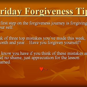 forgive your self, forgiving yourself, Julette Millien, Friday Forgiveness Tip