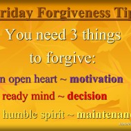 The 3 Things You Need to Forgive