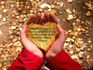Gratitude -Cicero quote-Thankful Heart