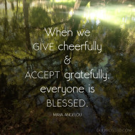 How are you at RECEIVING Gratitude? Day 11!