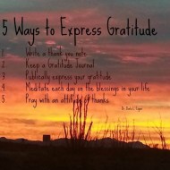 Make someone’s day – 5 ways to SHOW your gratitude; Day 7