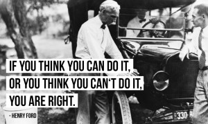 Self talk Henry Ford quote-think you can